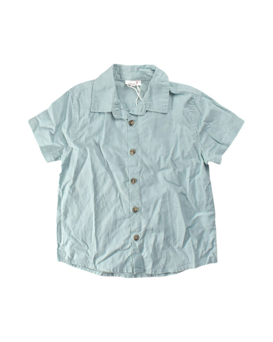 A Green Short Sleeve Shirts from Seed in size 5T for neutral. (Front View)