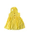 A Yellow Sleeveless Dresses from Our Mini Nature in size 2T for girl. (Back View)