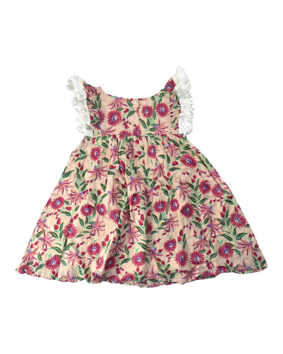 A Multicolour Sleeveless Dresses from Louise Misha in size 4T for girl. (Back View)