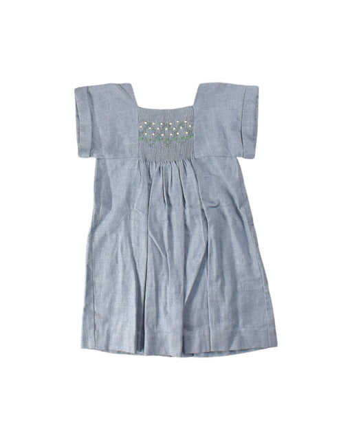 A Blue Short Sleeve Dresses from Bonpoint in size 2T for girl. (Front View)