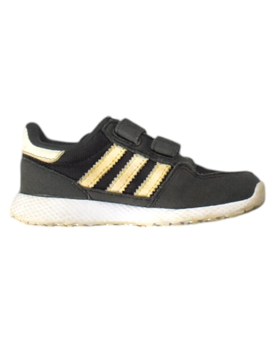 A Black Sneakers from Adidas in size 18-24M for neutral. (Front View)