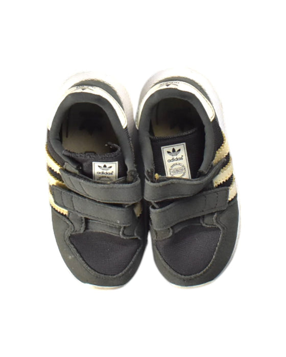 A Black Sneakers from Adidas in size 18-24M for neutral. (Back View)