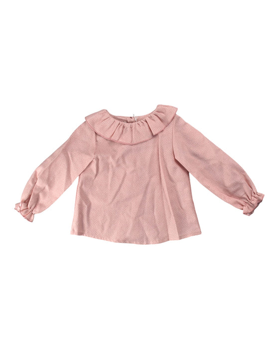 A Peach Long Sleeve Tops from Fina Ejerique in size 12-18M for girl. (Front View)