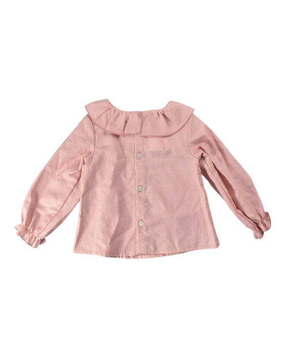 A Peach Long Sleeve Tops from Fina Ejerique in size 12-18M for girl. (Back View)