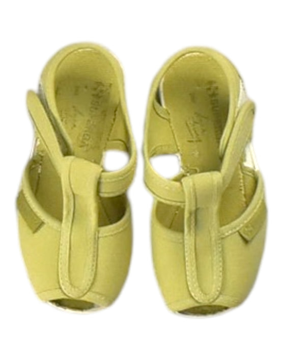 A Yellow Sandals from Superga in size 18-24M for girl. (Front View)