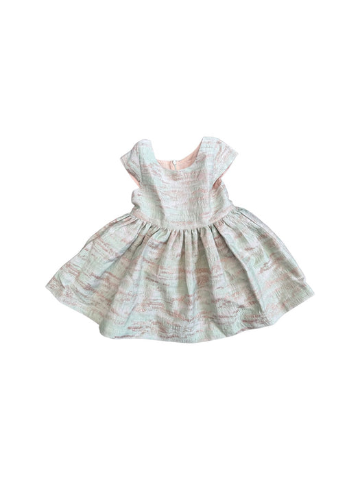 A Green Short Sleeve Dresses from Tachéri in size 4T for girl. (Front View)