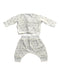 A White Pants Sets from Petit Bateau in size 0-3M for neutral. (Back View)