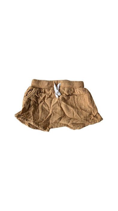 A Brown Shorts from Seed in size 3-6M for boy. (Front View)