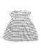 A White Short Sleeve Dresses from Petit Bateau in size 6-12M for girl. (Front View)