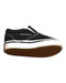 A Black Slip Ons from Vans in size 12-18M for neutral. (Front View)