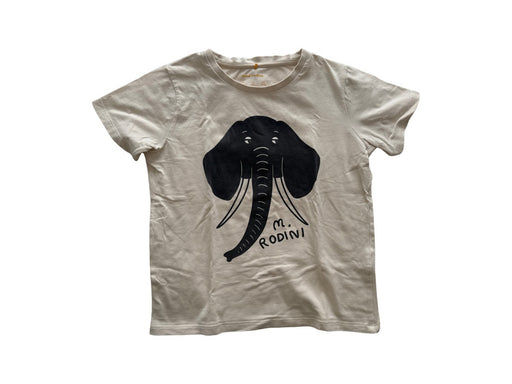 A Beige Short Sleeve T Shirts from Mini Rodini in size 7Y for neutral. (Front View)