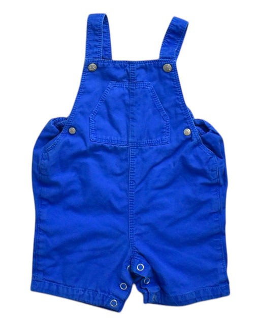 A Blue Overall Shorts from Petit Bateau in size 6-12M for neutral. (Front View)