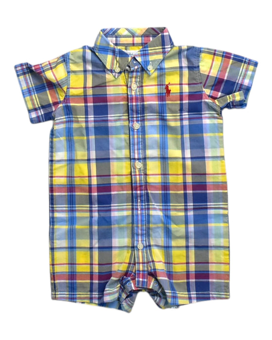 A Multicolour Short Sleeve Rompers from Ralph Lauren in size 3-6M for boy. (Front View)