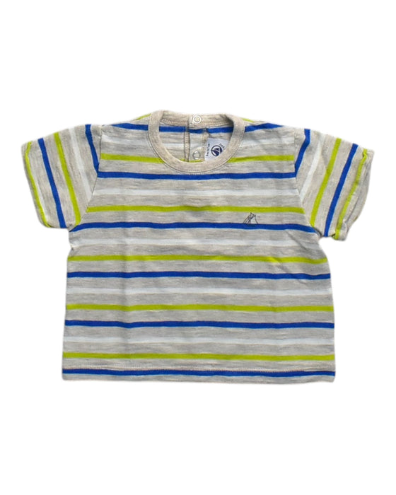 A Multicolour Short Sleeve T Shirts from Petit Bateau in size 3-6M for neutral. (Front View)