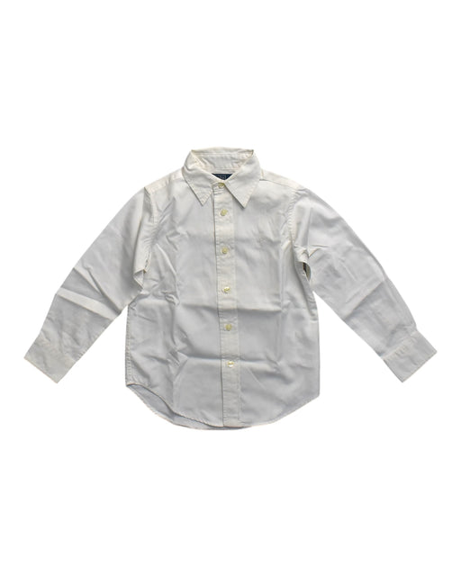 A White Long Sleeve Shirts from Polo Ralph Lauren in size 7Y for boy. (Front View)