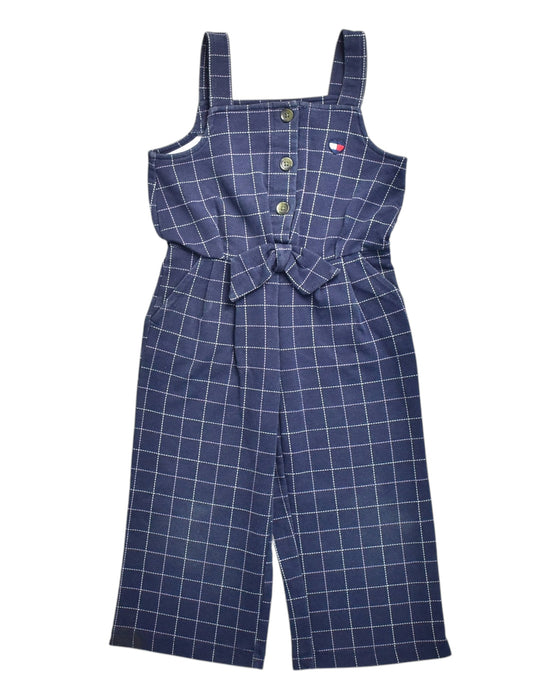 A Navy Long Overalls from Tommy Hilfiger in size 4T for girl. (Front View)