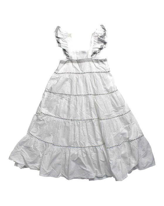 A White Sleeveless Dresses from Retykle in size 9Y for girl. (Back View)