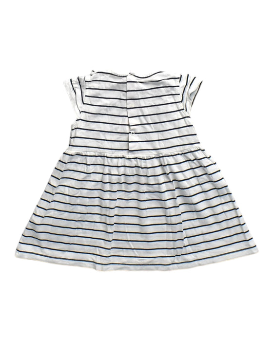 A White Short Sleeve Dresses from Petit Bateau in size 18-24M for girl. (Back View)