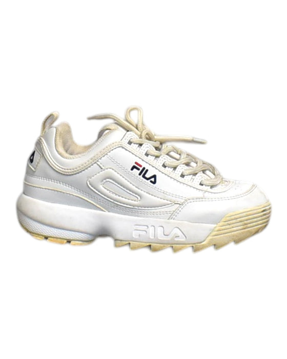 A White Sneakers from Fila in size 10Y for neutral. (Front View)