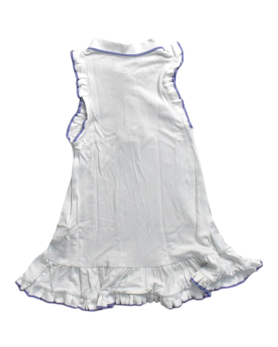 A White Sleeveless Dresses from Emporio Armani in size 4T for girl. (Back View)