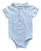 A Blue Short Sleeve Bodysuits from Jacadi in size 12-18M for neutral. (Front View)