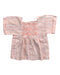 A Pink Short Sleeve Tops from Bonpoint in size 4T for girl. (Front View)