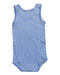 A Blue Sleeveless Bodysuits from Petit Bateau in size 6-12M for neutral. (Back View)