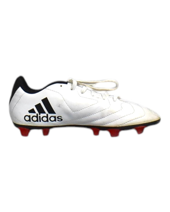 A White Cleats/Soccer Shoes from Adidas in size 9Y for neutral. (Front View)