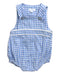 A Blue Sleeveless Rompers from Jacadi in size 0-3M for boy. (Front View)