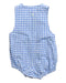 A Blue Sleeveless Rompers from Jacadi in size 0-3M for boy. (Back View)