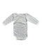 A Grey Long Sleeve Bodysuits from Petit Bateau in size 0-3M for neutral. (Back View)