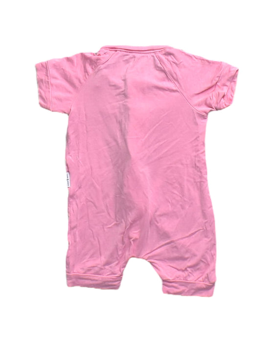 A Pink Short Sleeve Rompers from Raph and Remy in size 3-6M for neutral. (Back View)