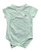 A Green Short Sleeve Bodysuits from Elly in size 0-3M for neutral. (Front View)