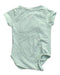 A Green Short Sleeve Bodysuits from Elly in size 0-3M for neutral. (Back View)