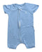 A Blue Short Sleeve Rompers from Raph and Remy in size 6-12M for neutral. (Front View)