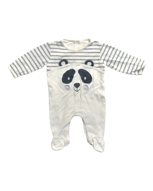 A White Long Sleeve Rompers from Jojo Maman Bébé in size 0-3M for neutral. (Front View)