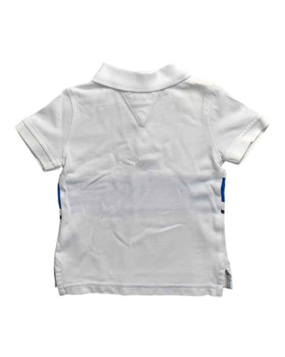 A White Short Sleeve Polos from Tommy Hilfiger in size 12-18M for boy. (Back View)