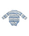 A Blue Long Sleeve Bodysuits from Mothercare in size 12-18M for neutral. (Back View)