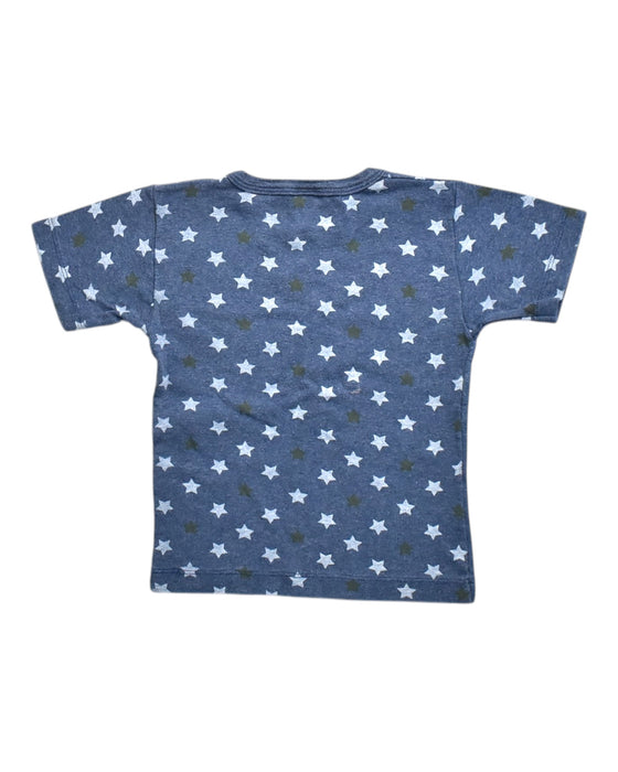 A Blue Short Sleeve T Shirts from Petit Bateau in size 3T for neutral. (Back View)