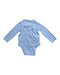 A Blue Long Sleeve Bodysuits from Mothercare in size 12-18M for neutral. (Back View)