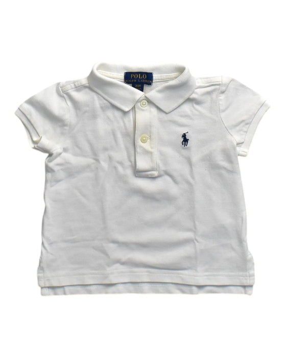 A White Short Sleeve Polos from Polo Ralph Lauren in size 2T for neutral. (Front View)