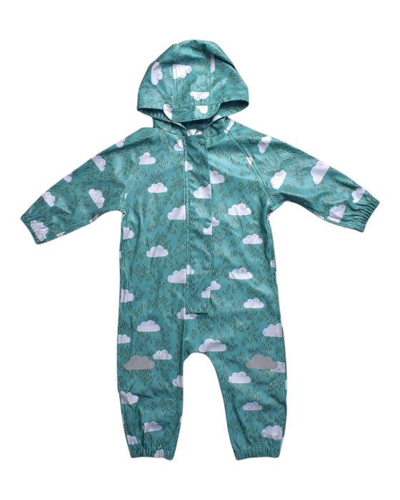 A Green Rain Jackets from Retykle in size 18-24M for neutral. (Front View)