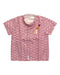 A Red Short Sleeve Shirts from Maison Q in size 3T for neutral. (Front View)