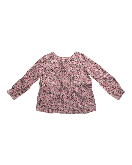 A Pink Long Sleeve Tops from Bonpoint in size 4T for girl. (Front View)