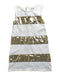 A White Sleeveless Dresses from DKNY in size L for girl. (Front View)