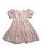 A Pink Short Sleeve Dresses from Seed in size 5T for girl. (Front View)