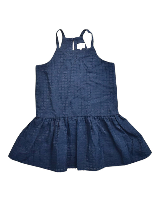 A Navy Sleeveless Dresses from Seed in size 5T for girl. (Front View)