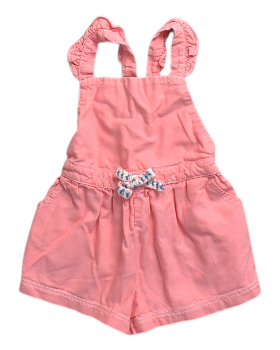 A Pink Sleeveless Rompers from Gingersnaps in size 6-12M for girl. (Front View)