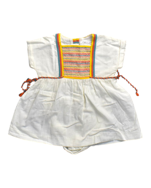 A Multicolour Short Sleeve Dresses from Chateau de Sable in size 3-6M for girl. (Front View)