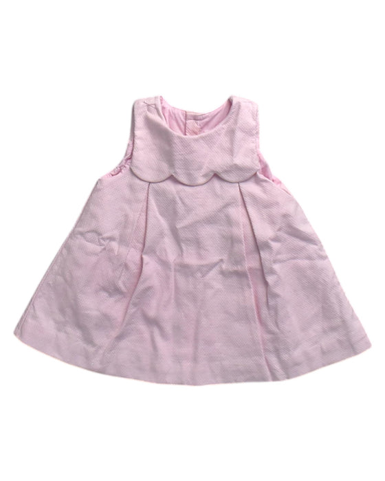 A Pink Sleeveless Dresses from Jacadi in size 3-6M for girl. (Front View)